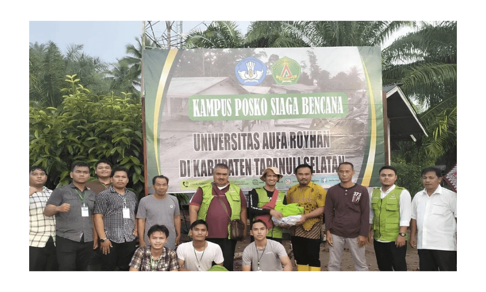 Turun Langsung ke Lokasi Bencana, Universitas Aufa Royhan Lakukan Pengabdian Nyata di Tapanuli Selatan