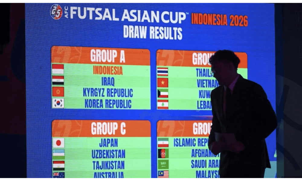 Indonesia Hadapi Irak, Korea Selatan, dan Kirgizstan di Grup A Piala Asia Futsal 2026