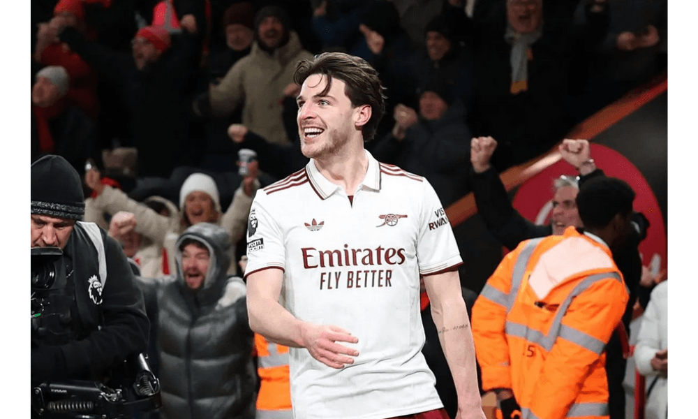 Cetak Dua Gol ke Gawang Bournemouth, Declan Rice Dipuji Arteta sebagai Gelandang Terbaik Dunia