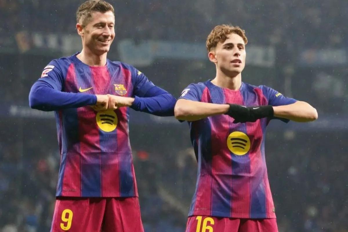Barcelona Menang di Derby Katalunya, Dani Olmo dan Lewandowski Jadi Penentu Kemenangan atas Espanyol