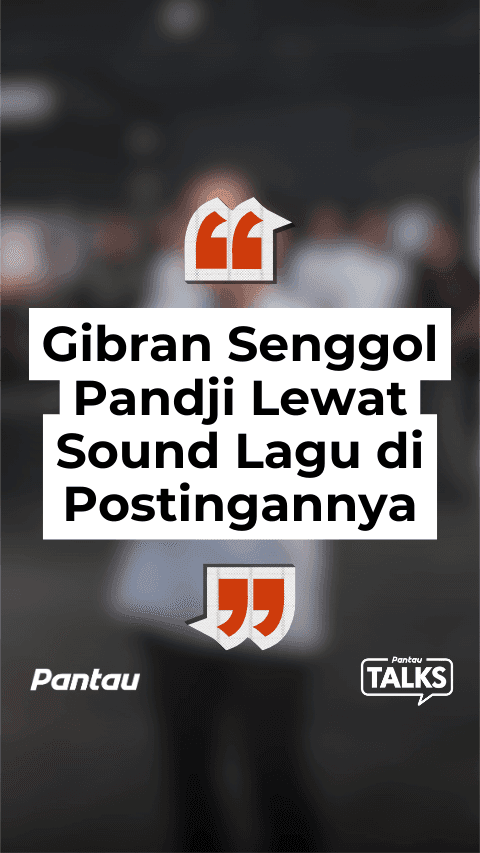 GIBRAN SENGGOL PANDJI LEWAT SOUND LAGI DI POSTINGANNYA