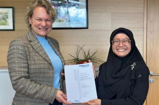 Dosen Vokasi Undip Raih Penghargaan Internasional dari RWTH Aachen University Jerman
