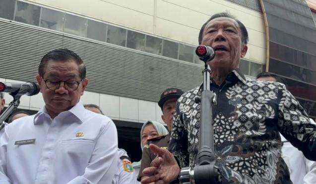 Sutiyoso Lega Tiang Monorel Mangkrak di HR Rasuna Said Akhirnya Dibongkar