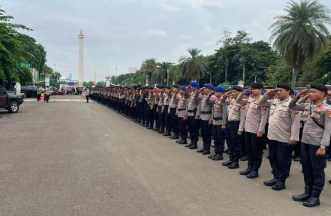 1.541 Personel Gabungan Dikerahkan Amankan Aksi Unjuk Rasa Ojek Online di Monas