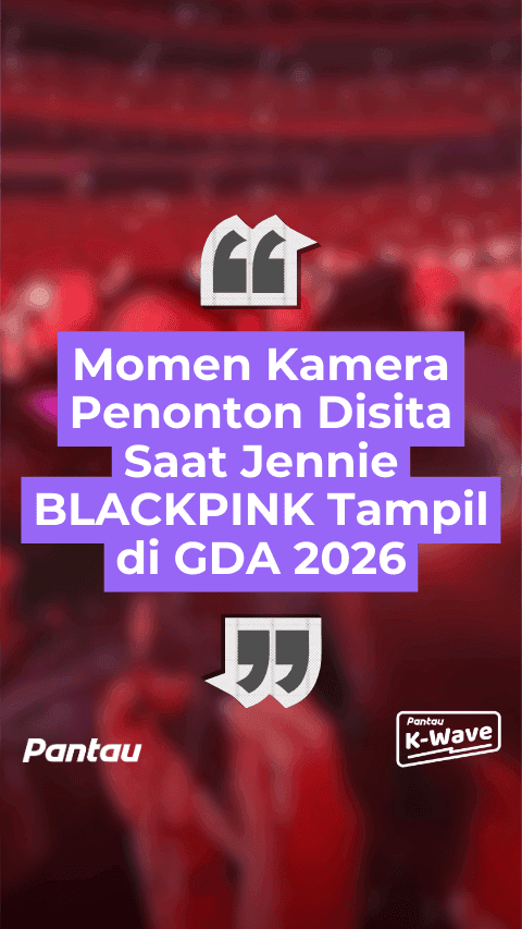 MOMEN KAMERA PENONTON DISITA SAAT JENNIE BLACKPINK TAMPIL DI GDA 2026