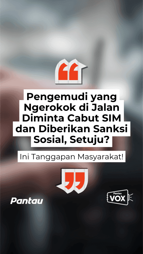 PENGEMUDI YANG NGEROKOK DI JALAN DIMINTA CABUT SIM DAN DIBERIKAN SANKSI SOSIAL, SETUJU?