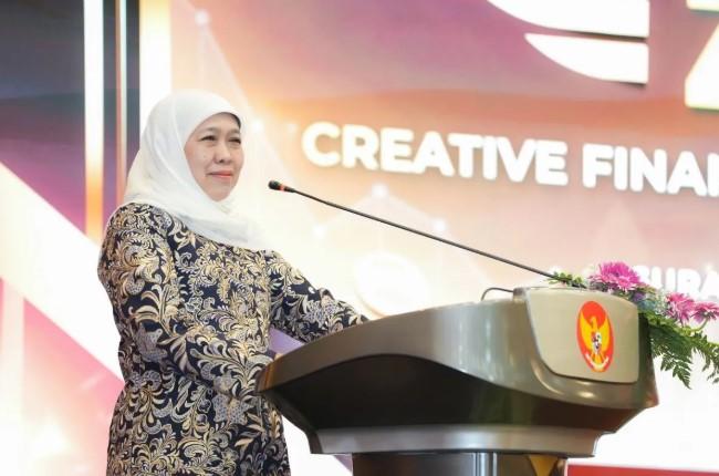 Khofifah Dorong Creative Financing di Jatim Tanpa Bebani Masyarakat, Fokus pada Inovasi dan Efisiensi Fiskal