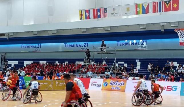 Timnas Basket Kursi Roda 3x3 Putra Indonesia Takluk 3-20 dari Filipina di Laga Perdana ASEAN Para Games 2025