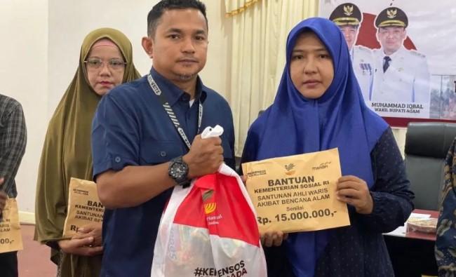 355 Ahli Waris Korban Bencana di Sumatra Terima Dana Santunan dari Kemensos