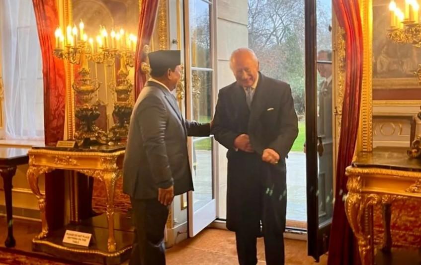 Pertemuan Hangat Raja Charles III dan Presiden Prabowo Bahas Konservasi Gajah di Lancaster House