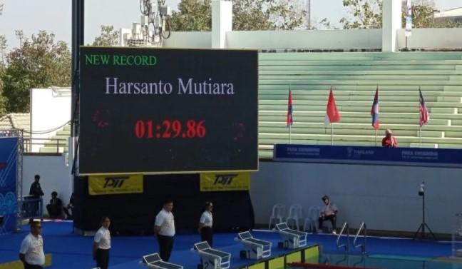 Harsanto Mutiara Cantik Pecahkan Rekor Pribadi dan Sumbang Emas di ASEAN Para Games 2025