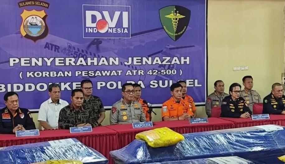 Seluruh Korban Jatuhnya Pesawat IAT di Pangkep Berhasil Diidentifikasi Tim DVI