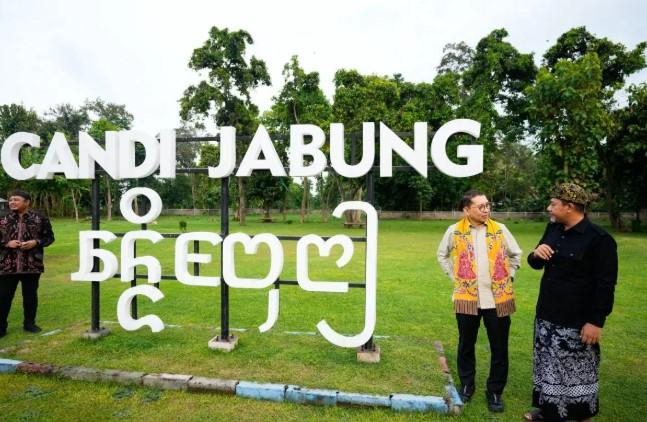 Fadli Zon Tinjau Revitalisasi Candi Jabung, Warisan Majapahit Berbahan Bata Unik di Probolinggo