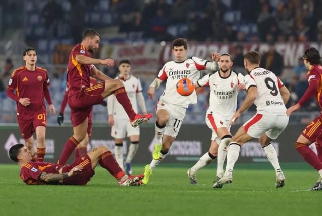 Duel Sengit AS Roma vs AC Milan Berakhir Imbang 1-1 di Olimpico