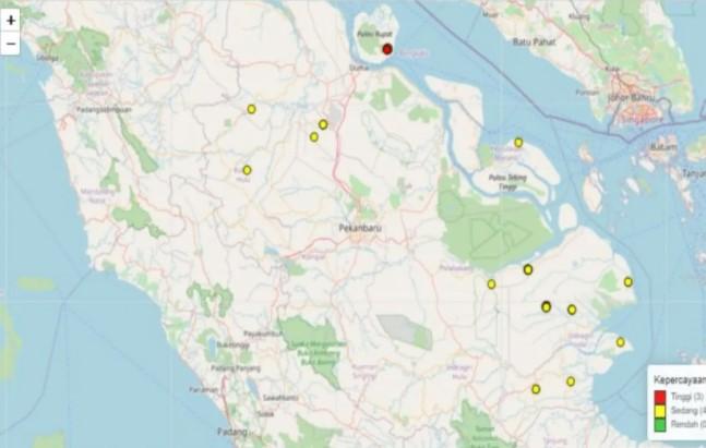BMKG Deteksi 46 Titik Panas di Riau, BPBD: Beberapa Karhutla Sudah Padam, Sisanya Masih Dalam Pendinginan