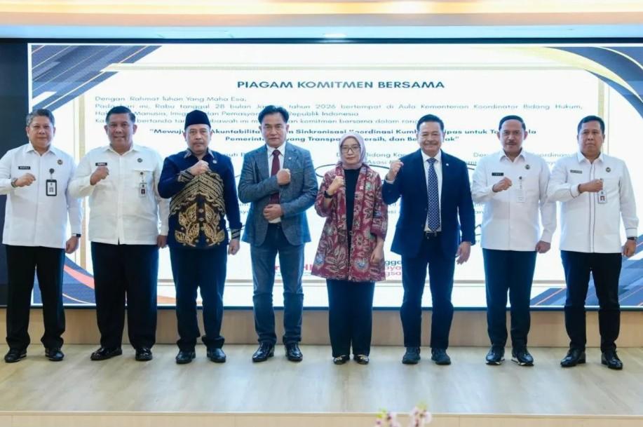 Pencanangan Zona Integritas di Kemenko Kumham Imipas Jadi Langkah Awal Perkuat Birokrasi Bersih