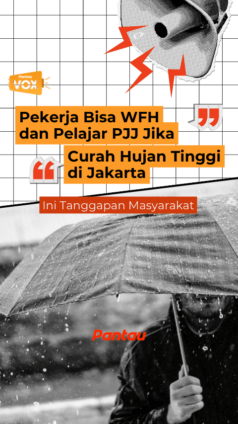 PEKERJA BISA WFH DAN PELAJAR PJJ JIKA CURAH HUJAN TINGGI DI JAKARTA