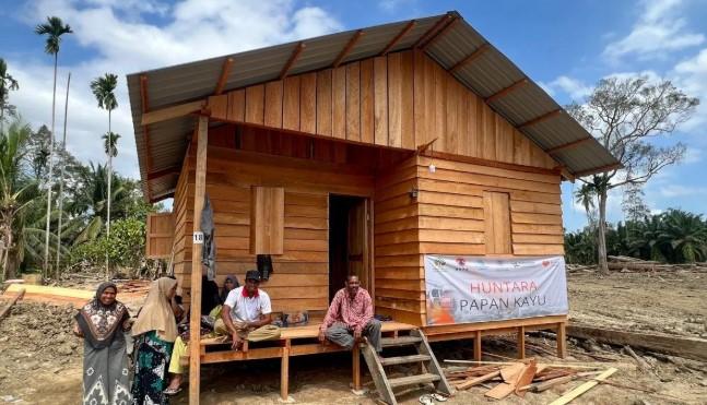 Penyintas Banjir Aceh Utara Mulai Tempati Huntara Kayu Meski Tanpa Listrik dan Air Bersih