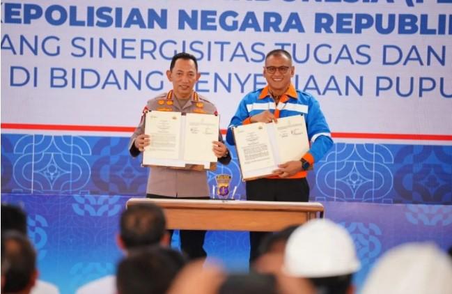 Polri dan PT Pupuk Indonesia Teken MoU untuk Pastikan Distribusi Pupuk Tepat Sasaran