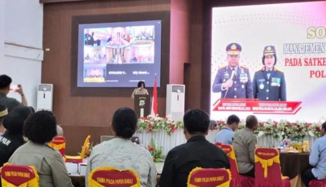 Wakapolda Papua Barat Tegaskan Manajemen Risiko Instrumen Penting Cegah Penyimpangan Tugas Kepolisian