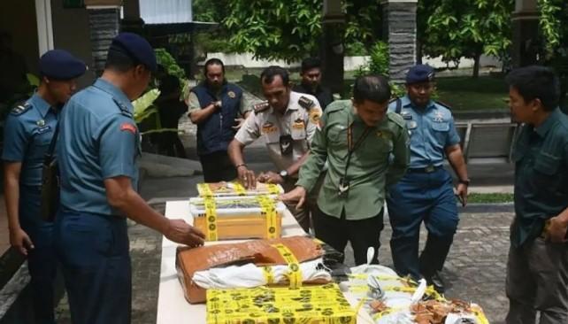 Petugas Gagalkan Penyelundupan 445 Kulit Ular Piton di Pelabuhan Bakauheni