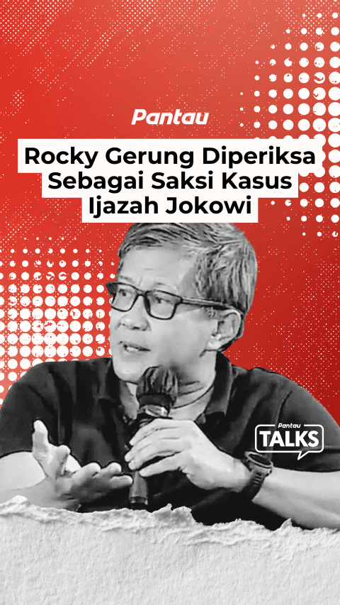 ROCKY GERUNG DIPERIKSA SEBAGAI SAKSI KASUS IJAZAH JOKOWI