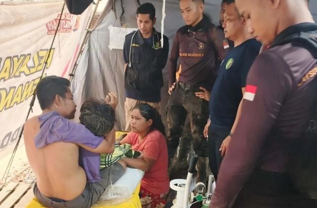 Terseret Arus di Bawah Jembatan Kuala Simpang, Anak Diselamatkan Tiga Taruna Akpol