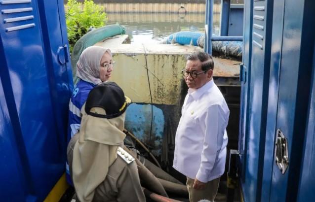 Pramono Anung Pastikan Sistem Polder dan Rumah Pompa Daan Mogot Berfungsi Optimal Kurangi Banjir