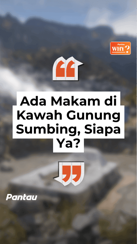 ADA MAKAM DI KAWAH GUNUNG SUMBING