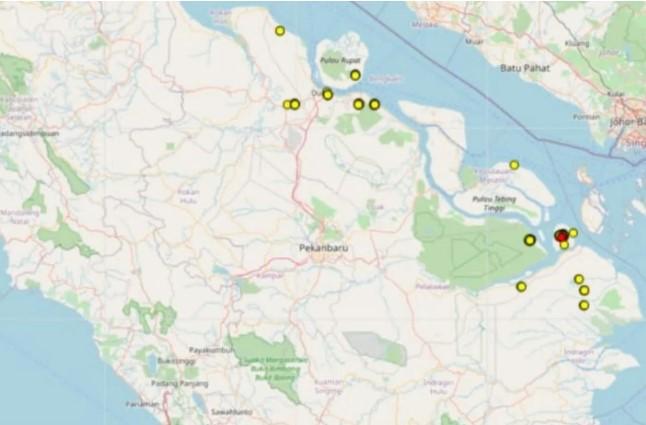 BMKG Catat 113 Titik Panas di Riau, Pelalawan Jadi Wilayah Terbanyak