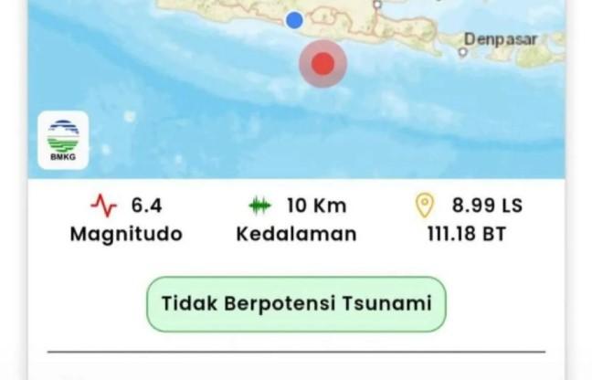 Gempa Megathrust Guncang Pacitan, BMKG: Tidak Berpotensi Tsunami meski Berasal dari Zona Subduksi Aktif