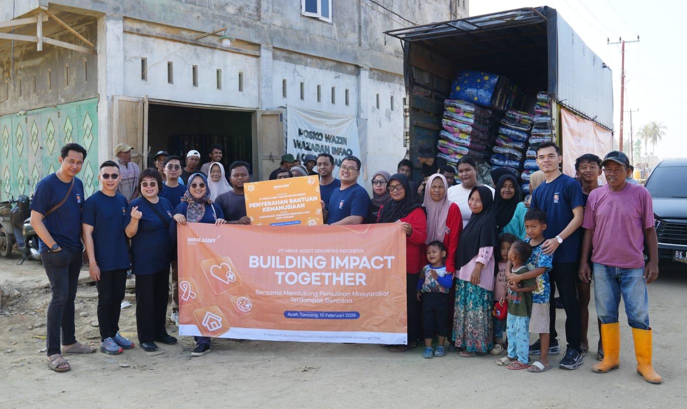 Mirae Asset Sekuritas Salurkan Bantuan Pascabencana untuk Pengungsi di Aceh Tamiang
