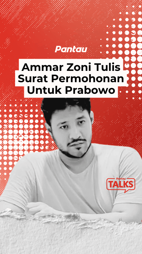 AMMAR ZONI TULIS SURAT PERMOHONAN UNTUK PRABOWO