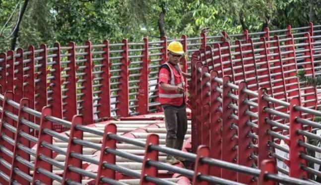 Pembangunan Taman Bendera Pusaka di Jaksel Capai 80 Persen Jelang Peresmian
