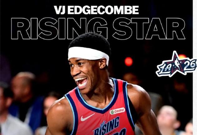 V. J. Edgecombe Dinobatkan MVP Rising Stars NBA 2026 Usai Bawa Team Vince Juara