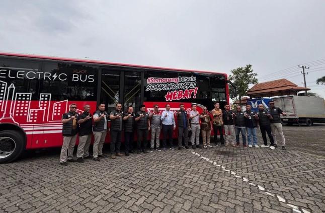 VKTR Dukung Transportasi Hijau Lewat Uji Coba Bus Listrik 12 Meter di Koridor 1 Trans Semarang