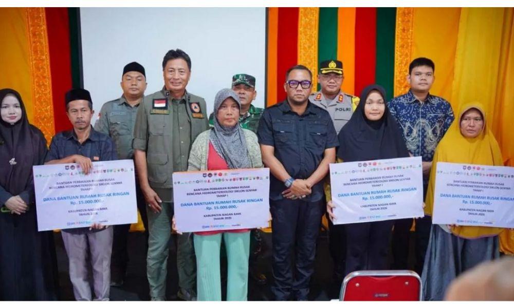 169 KK Korban Banjir Nagan Raya Terima Bantuan Rehab Rumah Rp3,73 Miliar