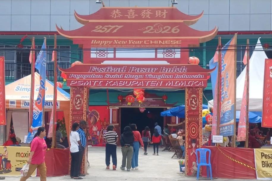 Festival Pasar Imlek 2026 di Mimika Libatkan 38 UMKM dan Dongkrak Perputaran Ekonomi Warga