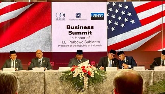 Presiden Prabowo Subianto Undang Pengusaha Amerika Serikat Berinvestasi di Indonesia dalam Business Summit di Washington DC