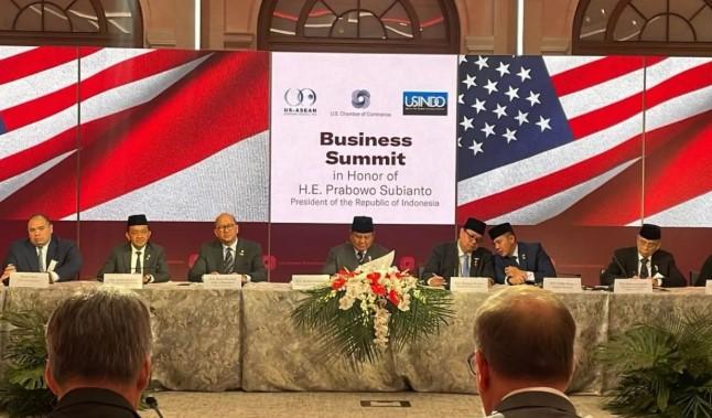 Temui Pebisnis AS, Prabowo Paparkan Strategi Jaga Pertumbuhan Ekonomi RI di Atas 5 Persen