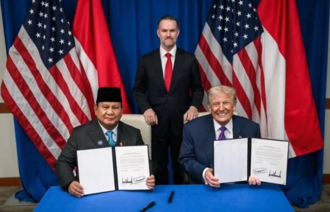 Prabowo dan Trump Teken Kesepakatan Dagang RI-AS di Washington, Tegaskan Komitmen Era Keemasan Baru