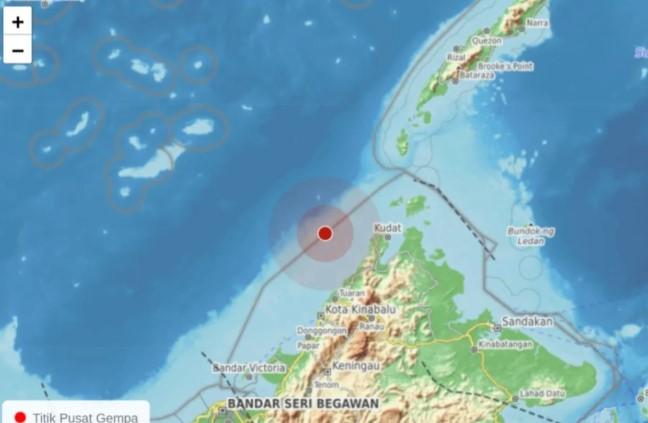 Gempa Magnitudo 7,1 Guncang Utara Sabah, BMKG Pastikan Tidak Berpotensi Tsunami di Kaltara