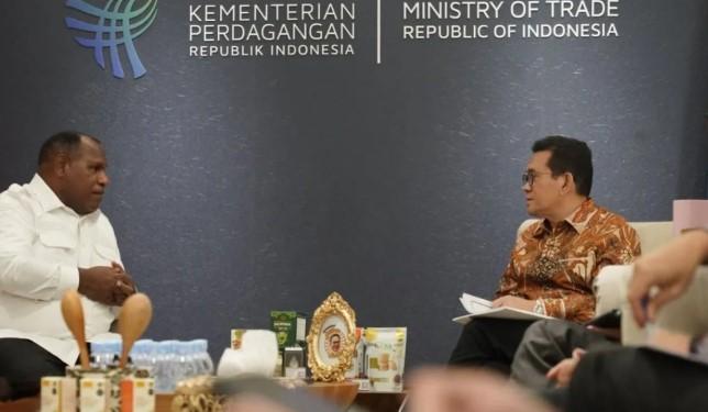 Bupati Atenius Murib Temui Mendag Budi Santoso Dorong Pembangunan Pasar dan Penguatan UMKM Jayawijaya