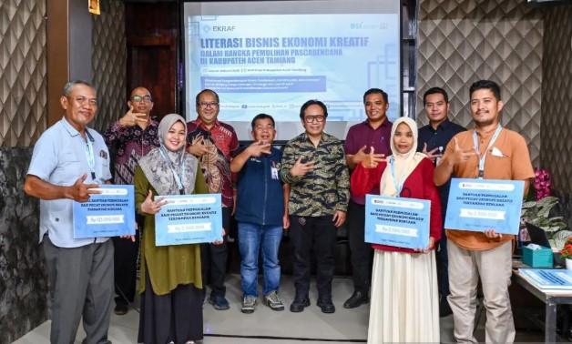 Kementerian Ekraf dan BSI Salurkan Bantuan Modal dan Sembako bagi 50 Pelaku Usaha Terdampak Banjir di Aceh Tamiang