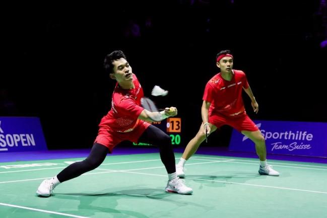 Leo Rolly Carnando/Bagas Maulana Melaju ke Babak Kedua Swiss Open 2026