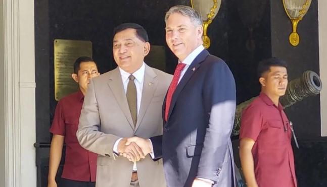 Menhan Sjafrie Sjamsoeddin Terima Kunjungan Wakil Perdana Menteri Australia Bahas Kerja Sama Pertahanan