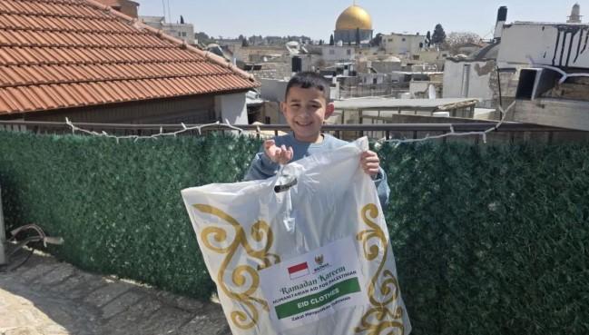 Baznas Salurkan 3.774 Baju Lebaran untuk Anak Palestina di Gaza dan Yerusalem