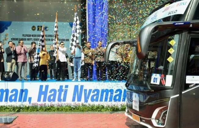 912 Peserta Ikut Mudik Bersama Kemenko Kumham Imipas 2026, 22 Bus Diberangkatkan ke Jawa dan Sumatera