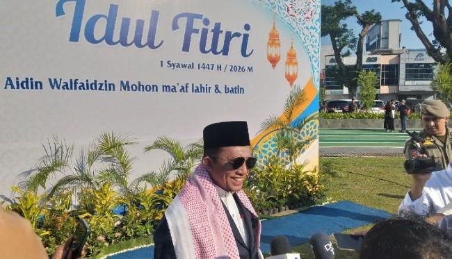 Khatib Ajak Umat Islam Doakan Indonesia Terhindar dari Bencana saat Idul Fitri di Medan