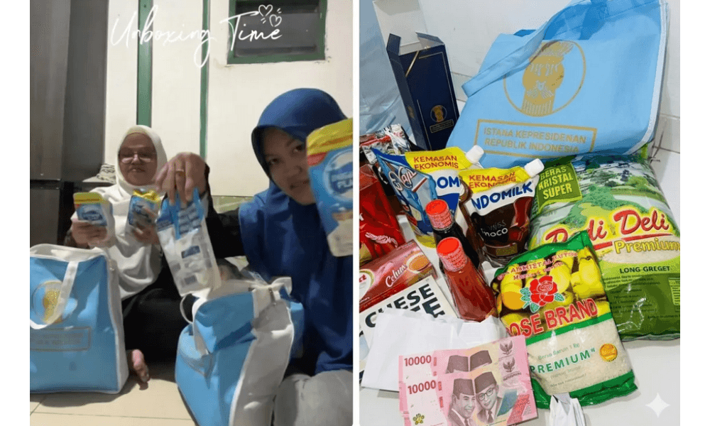 Viral Bingkisan Open House Presiden di Istana, Warga Antusias Unboxing Hampers Lebaran